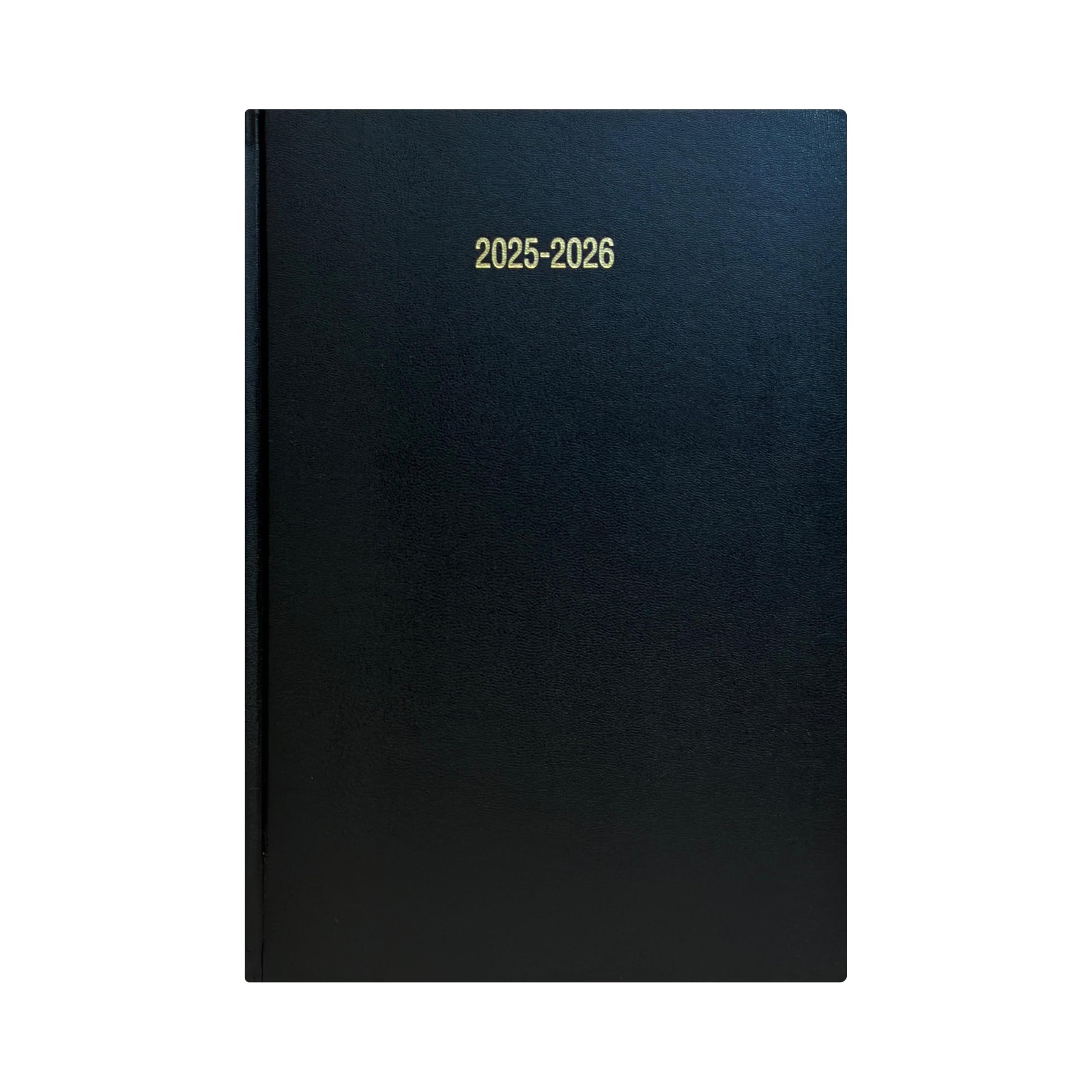 Precious 2025-2026 A4 Day to a Page Academic Diary Hard Back case Bound mid Year Diary Student Teacher Planner Organiser (Black)