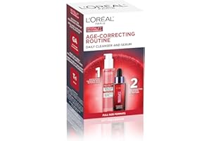 L'Oreal Paris Revitalift Age-Correcting Skincare Kit, Face Wash & Moisturizer formulated with Tri-Peptides, Vitamin C, Hyalur