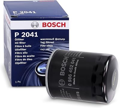 Bosch P2041 Oil Filter Car — High Filtration, Durable Sealing, OE Quality