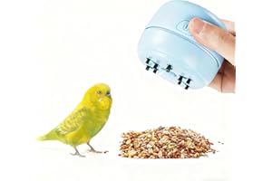 Parrot Food Huller Vacuum – Automatic Seed Shell Separator, Portable Electric Bird Feeder Cleaner for Cockatiel, Parakeet, Bu