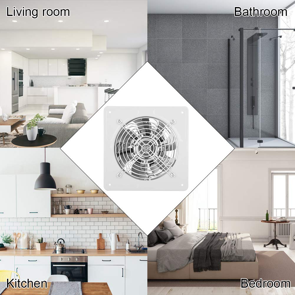White baño ventilación de Aire Cocina Ventilador de Escape de 15 cm