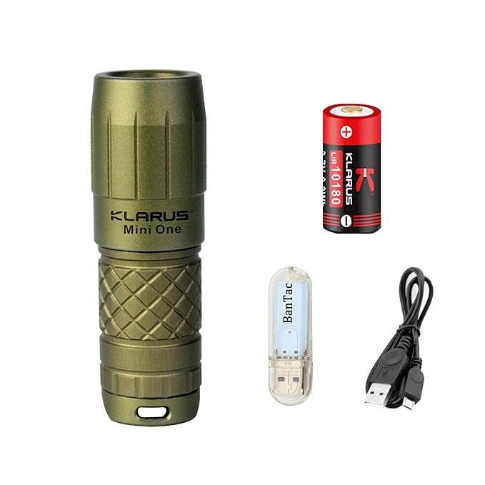 Klarus Mini ONE Key Ring Torches CREE XPG3 LED 130 Lumens EDC Key Chain Torch USB Rechargeable