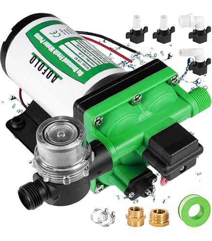 Pompe De Lavage Johnson Aqua Jet 12V - Débit 2,9 GPM, Référence 10-13405-103, Neuve