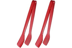2 pcs Food Grade Kitchen Silicone Tongs for Cooking Serving Trivet Tongs Heat Resistant Anti-Slip Non-Stick Home Essentials K