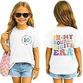 SANIXJOO in My Double Digits Era Shirt Birthday Girls T-Shirts 10th Birthdays Party Tee Tops Short Sleeve Summer Outfits