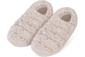 Suzzipad Microwavable Heated Slippers and Foot Warmers for Women & Men, Feet Warmer for Cold Day, Microwave Slipper for Sooth