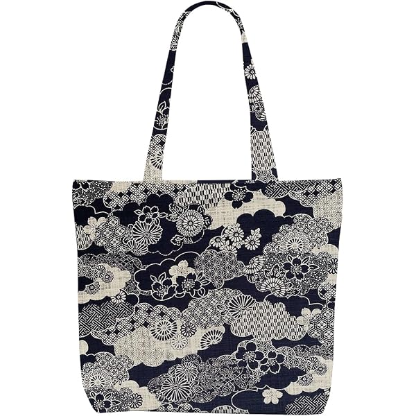 Decohim Book Lover Canvas Tote Bag - Cute Cat Design With Zipper Pocket, Gift For Women & Cat Lovers