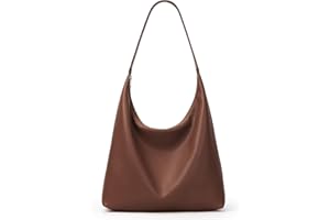 KALIDI Casual Tote Bag Vegan Leather Hobo Zipper Work Bag Weekender Shoulder for Women Shoulder Travel Purse