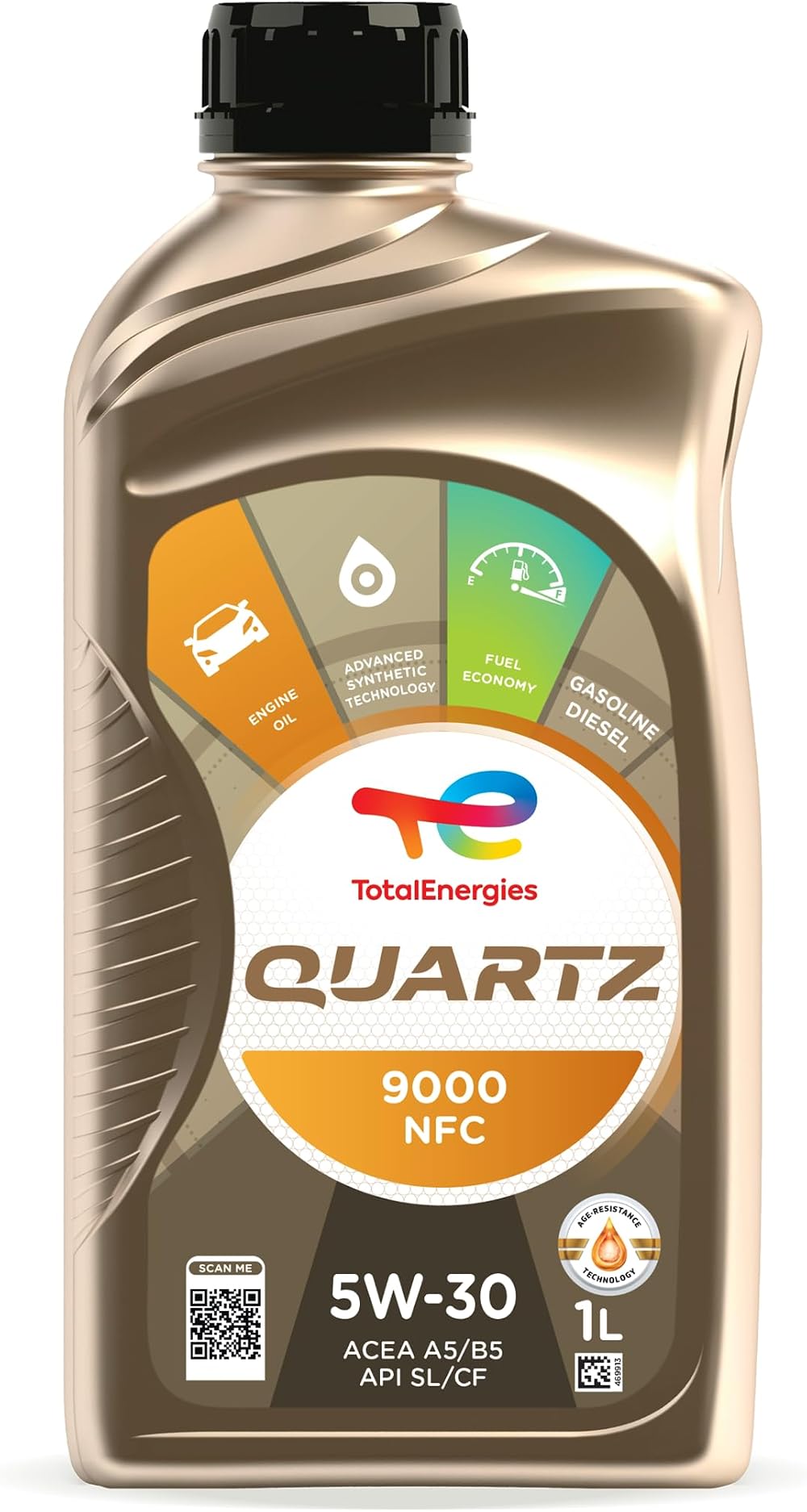TotalEnergies Quartz 9000 NFC 5W30 Engine Oil ACEA A5/B5 API CF/SL 1L