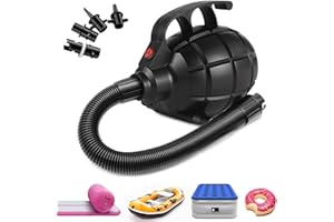 CZGBRO Electric Air Pump for Inflatable Tumbling Track Mat with 4 Nozzles, AC 110-120V Quick-Fill Inflator, Air Pump for Gymnastics/Flooring/Tumbling/Yoga/Taekwondo/Exercise Gym Fitness Mat