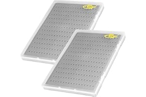 SF Collection Fly Boxes A5 Large Capacity Fly Fishing Box Clear Lid Triangle Foam Flies Box 2PCS