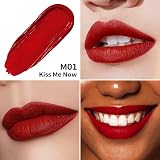 Oulac Red Lipstick Matte Liquid Lipstick Long Lasting Vegan M01 view 4
