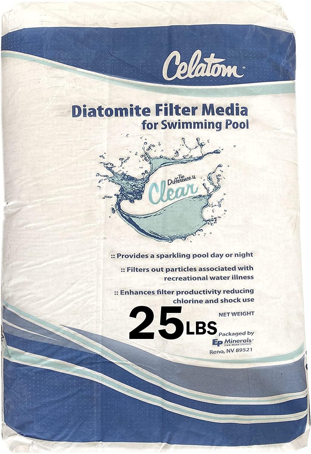 Celatom Diatomaceous Earth DE Pool Filter Aid – Swimming Pool & Spa Filtration - 25 Lbs New Image Celatom Diatomaceous Earth DE Pool Filter Aid – Swimming Pool & Spa Filtration - 25 Lbs New Image