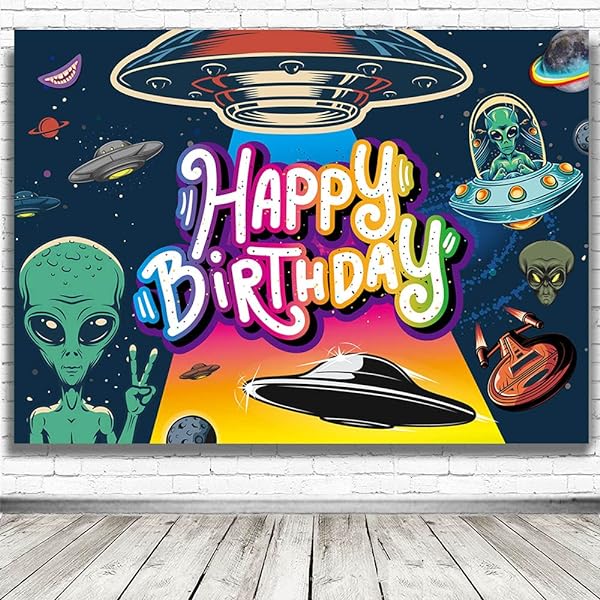 6-Piece Alien UFO Honeycomb Centerpieces For Birthday Parties - Area 51 Theme Table Decor For Kids & Adults