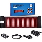DGYAO New Red Light & Infrared Light Therapy Belt for Back Pain Relief Flexible Wearable Wrap Deep Therapy with Auto Off Timer