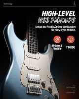 Donner DST-152R 39" Electric Guitar Kit HSS Split With Amp Bag Capo Strap view 4
