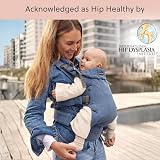 BabyBjörn Harmony Baby Carrier, Woven Mélange Blue - Ergonomic Baby Carrier view 2