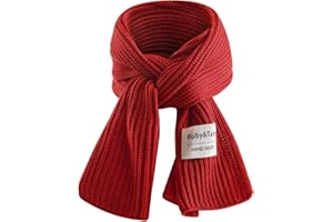 Ruby&Tang Kids Scarf Winter Warm Soft Knit Cotton Toddler Classic Scarves For Boys Girls 1-6Years