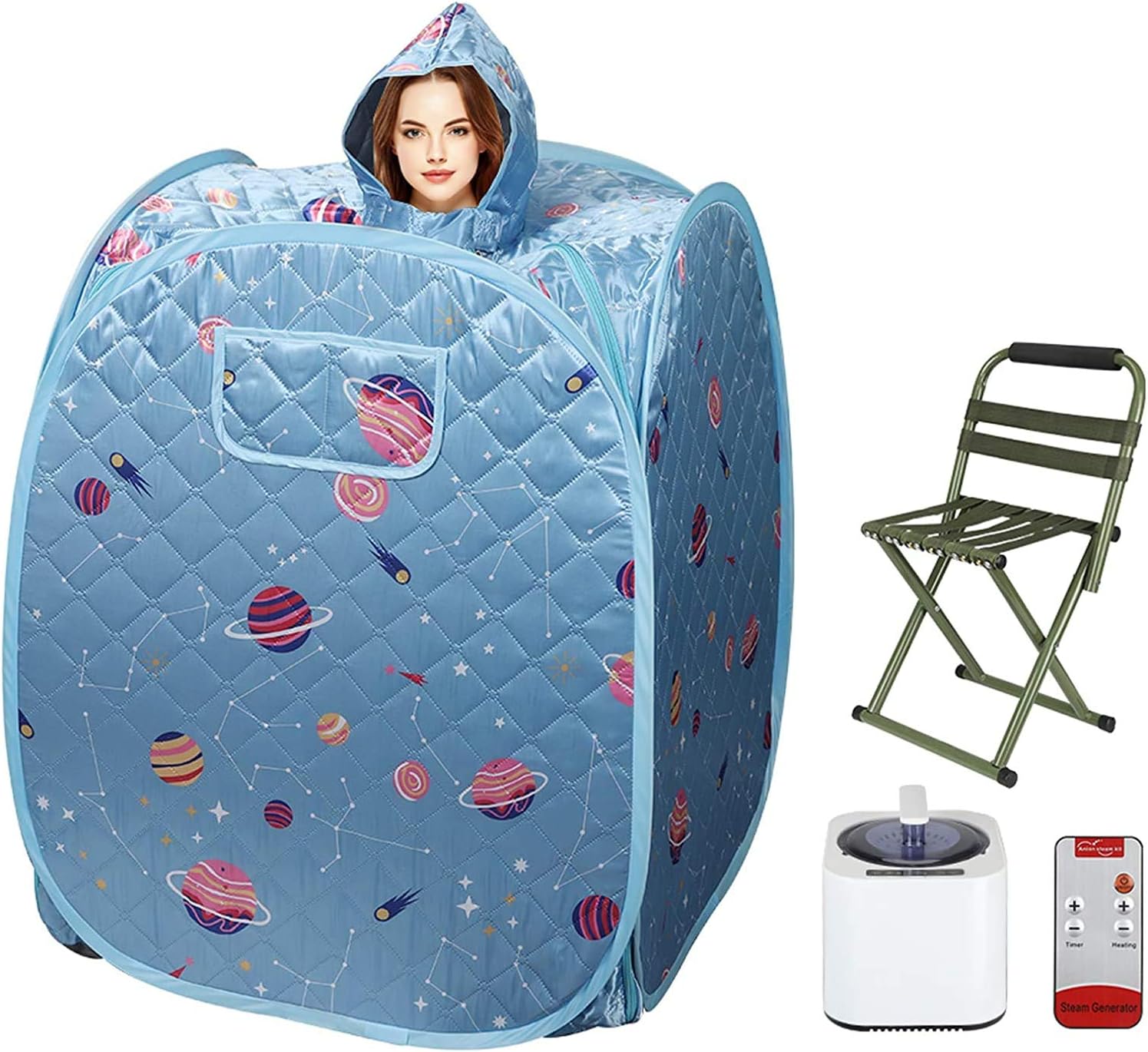 US STOCK Portable Steam Sauna Spa, 2.2L Personal