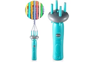 Enhon Cord Maker Portable Fringe Twister, Handheld Cord Maker for Craft Yarn Making Twister for Beginners(Green)