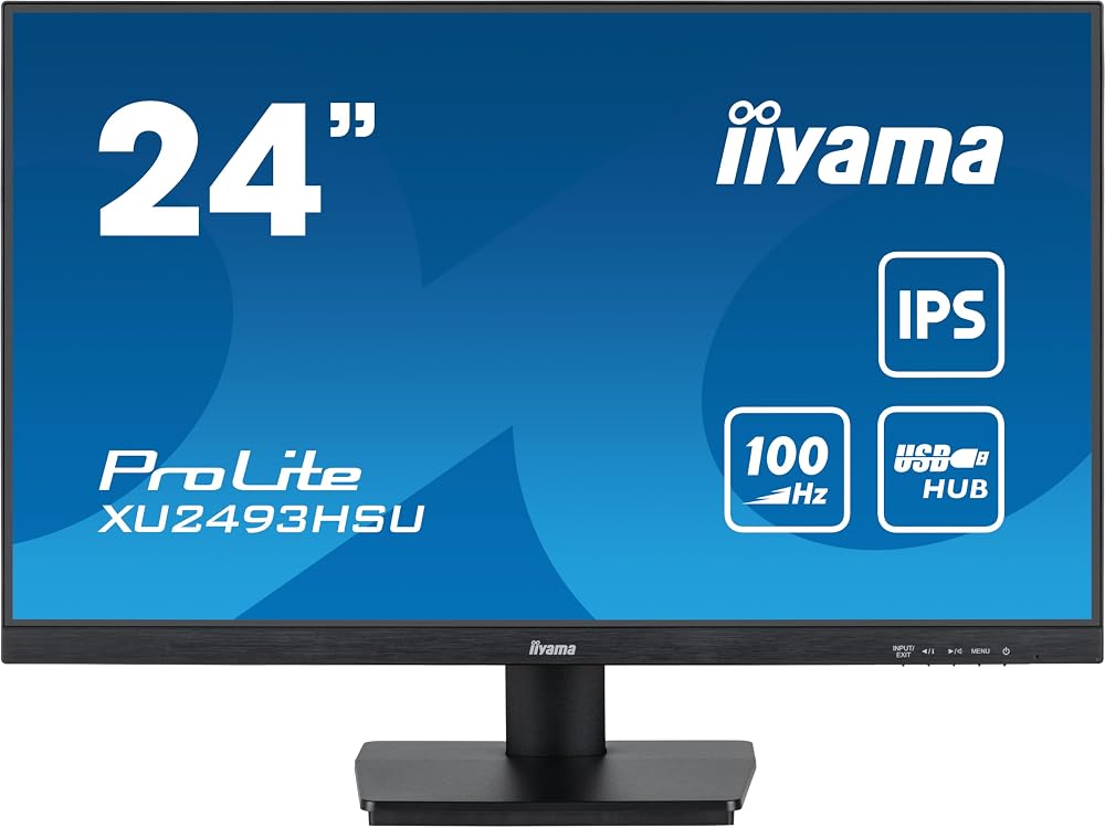 iiyama XU2493HSU-B6 23.8 inch IPS 1080p 100Hz Monitor 1x HDMI 1x DisplayPort