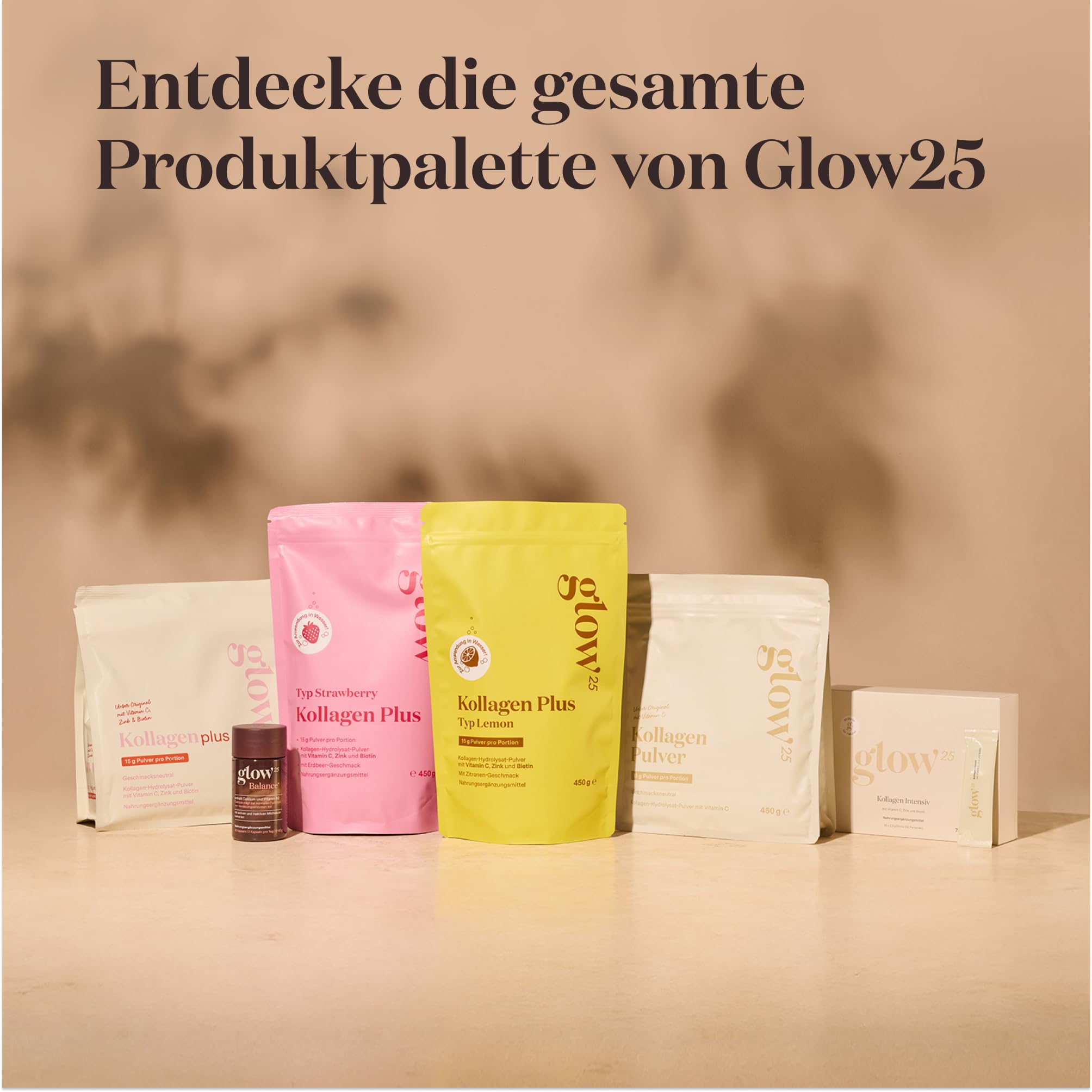 Glow25® Kollagen Kapseln hochdosiert [180 Kapseln] mit Hyaluronsäure und Vitamin C | Premium Collagen Complex | Laborgeprüft 7