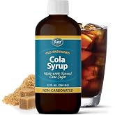 Baar Caffeine-Free Cola Syrup with Pure Cane Sugar, 12 oz | Non-Carbonated Cola Syrup, No High Fructose Corn Syrup, Made with Pure Cane Sugar for Mixing Drinks and Recipes