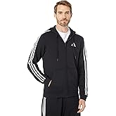 adidas mens Essentials Fleece 3-stripes Full-zip HoodieJacket