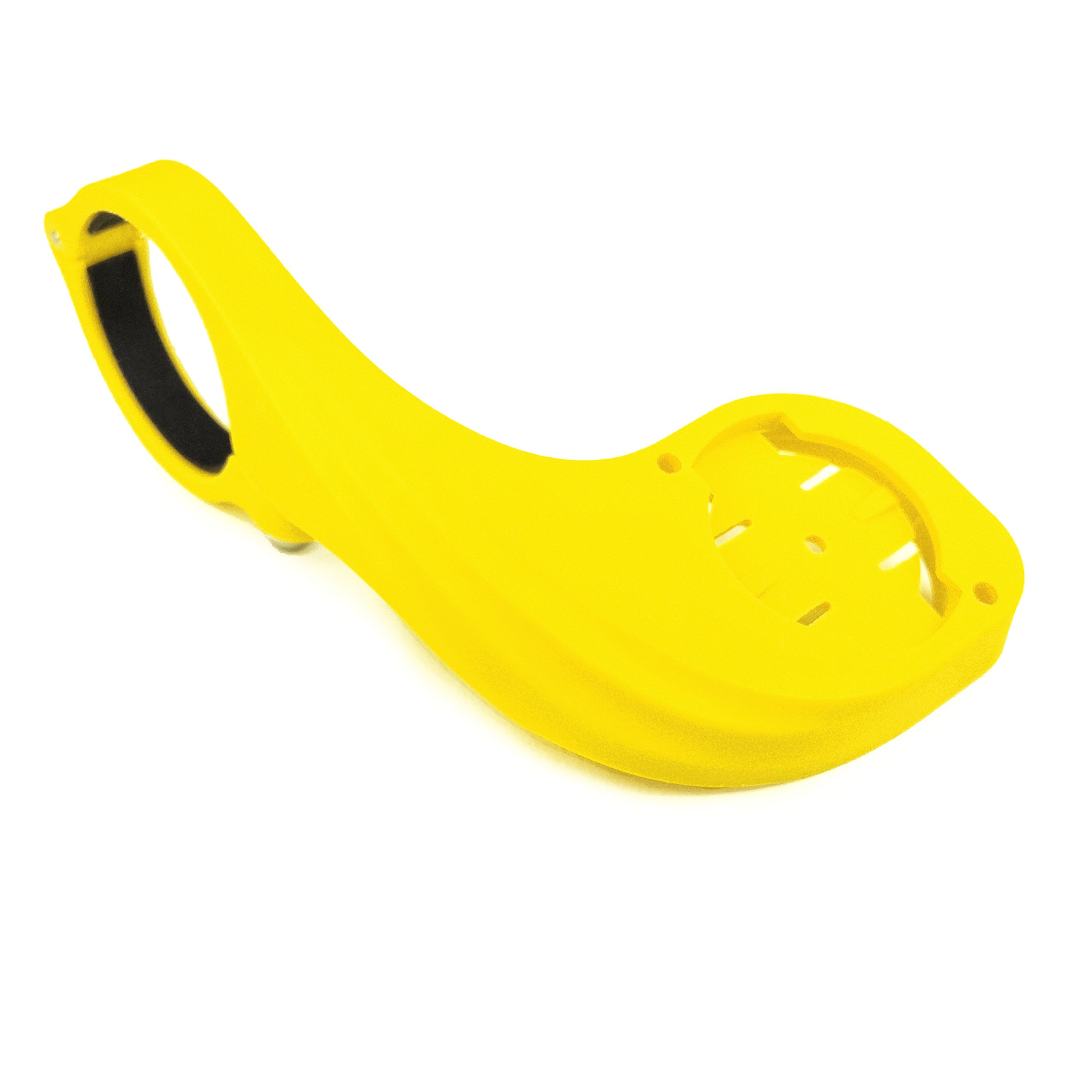 TUFF LUV Lollipop Handlebar Mount Adapter Compatible With Garmin Edge GPS Bike Computer - Yellow