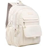 Phaoullzon Girls School Backpack for Boys Middle High College Teen Bookbag | Pink Bow Black Beige Cherry Kids Aesthetic Bag Cute Laptop Daypack Women Travel Book Bag Mochilas Escolares Para Ni&ntilde;as
