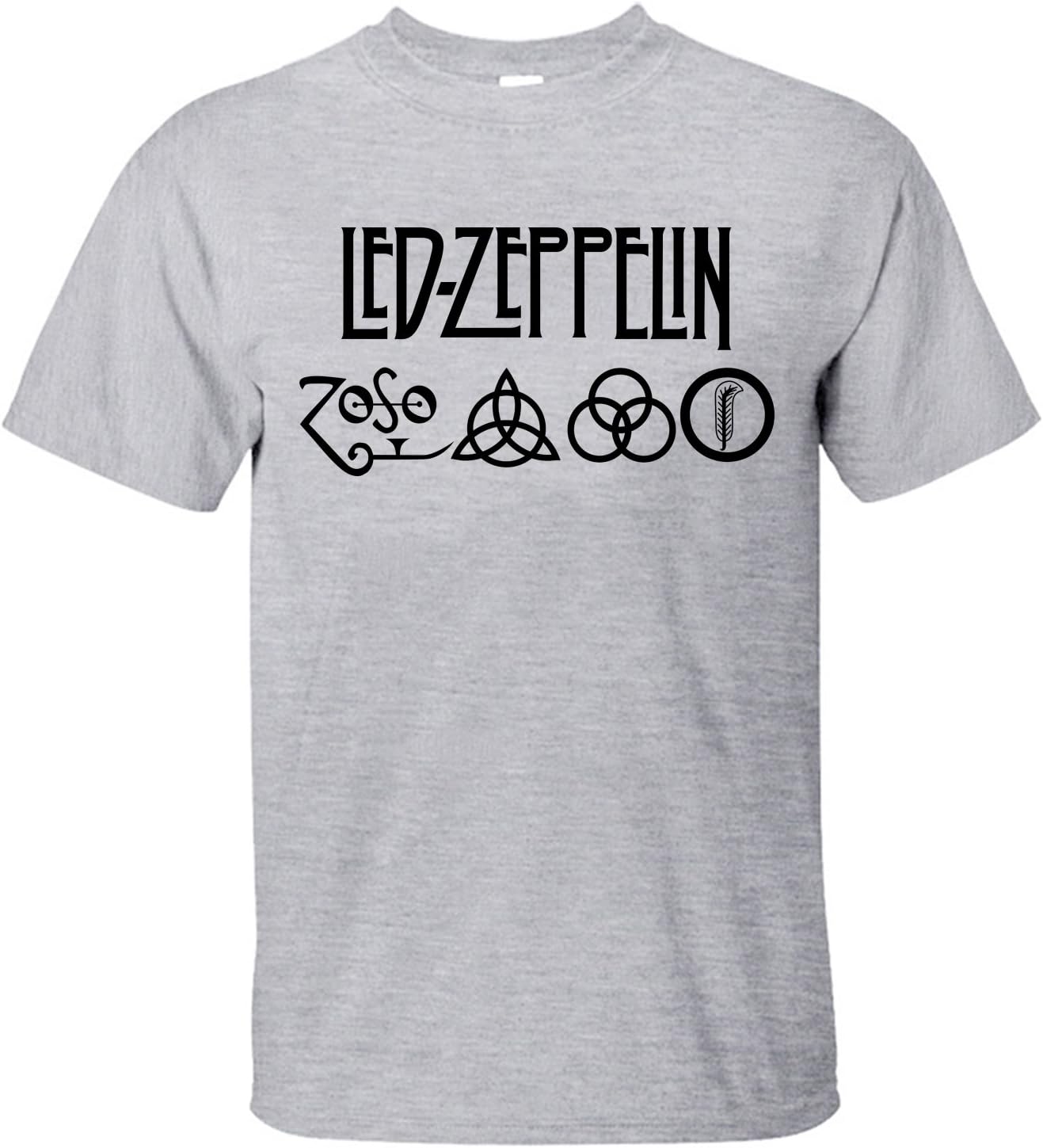 XIXU LED Band Zeppelin Logo Men Custom T Shirt