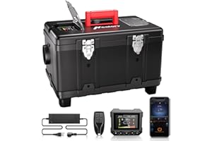 HCALORY 8KW Diesel Air Heater All-in-one 110V AC & 12V DC Support with Altitude Mode 6L Fuel Tank APP Control Heating Portable Parking Heater Bluetooth for Car Truck Boat RV Campers