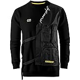 SCREENSHOT Mens Urban NYC Graffiti Hip Hop Fleece Pullover Active Fashion Crew Neck Sweatshirt Top