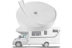 EcoBrisa 7/8" RV Trim Molding Insert 100ft RV Trim Molding Exterior UV Resistant Camper Trim Molding Exterior Heavy Duty Vinyl RV Screw Cover Trim RV Accessories Fits for RV Camper Travel, White