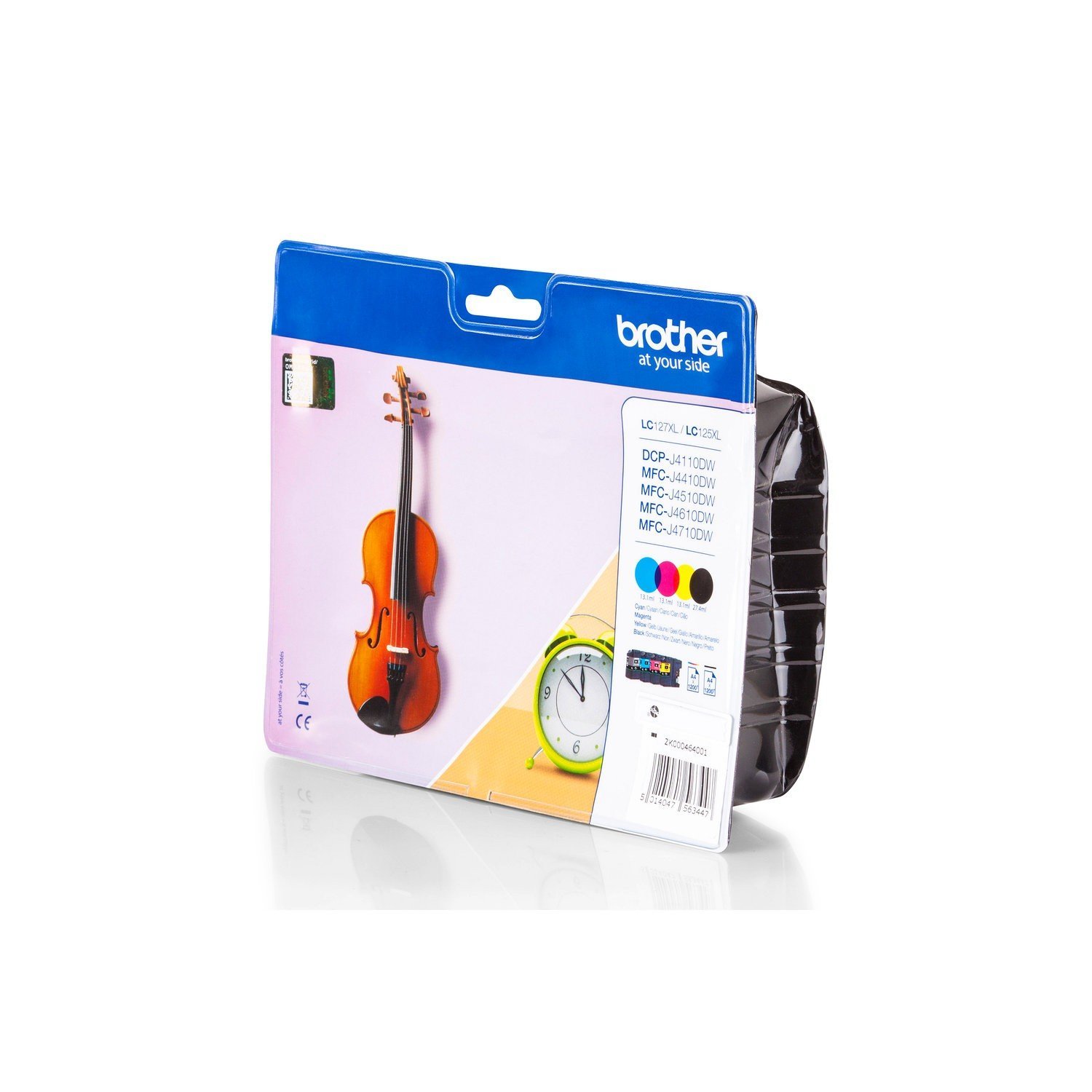 Brother Cartucho de Tinta Original LC127XLVALBP Negro Amarillo Cian Magenta