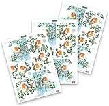 Katy Sue 3D Die-Cut Decoupage Pack Christmas Robins 12 A4 Sheets view 3