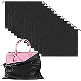 12 Pack Dust Bags For Handbags Travel Storage Pouch, Purse Dust Bags For Storage, Silk Dust Covers With Drawstring For Purse Shoes Boots