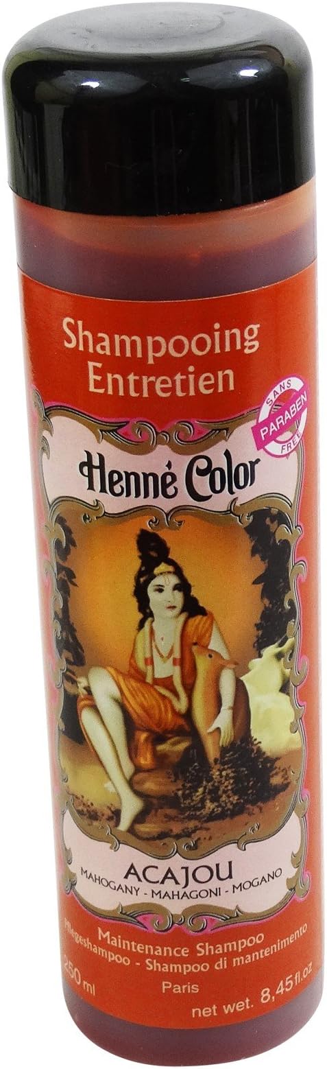 SITARAMA Henné Color - Henna Maintenance Shampoo - MAHOGANY - For frequent use and specially adapted to coloured hair