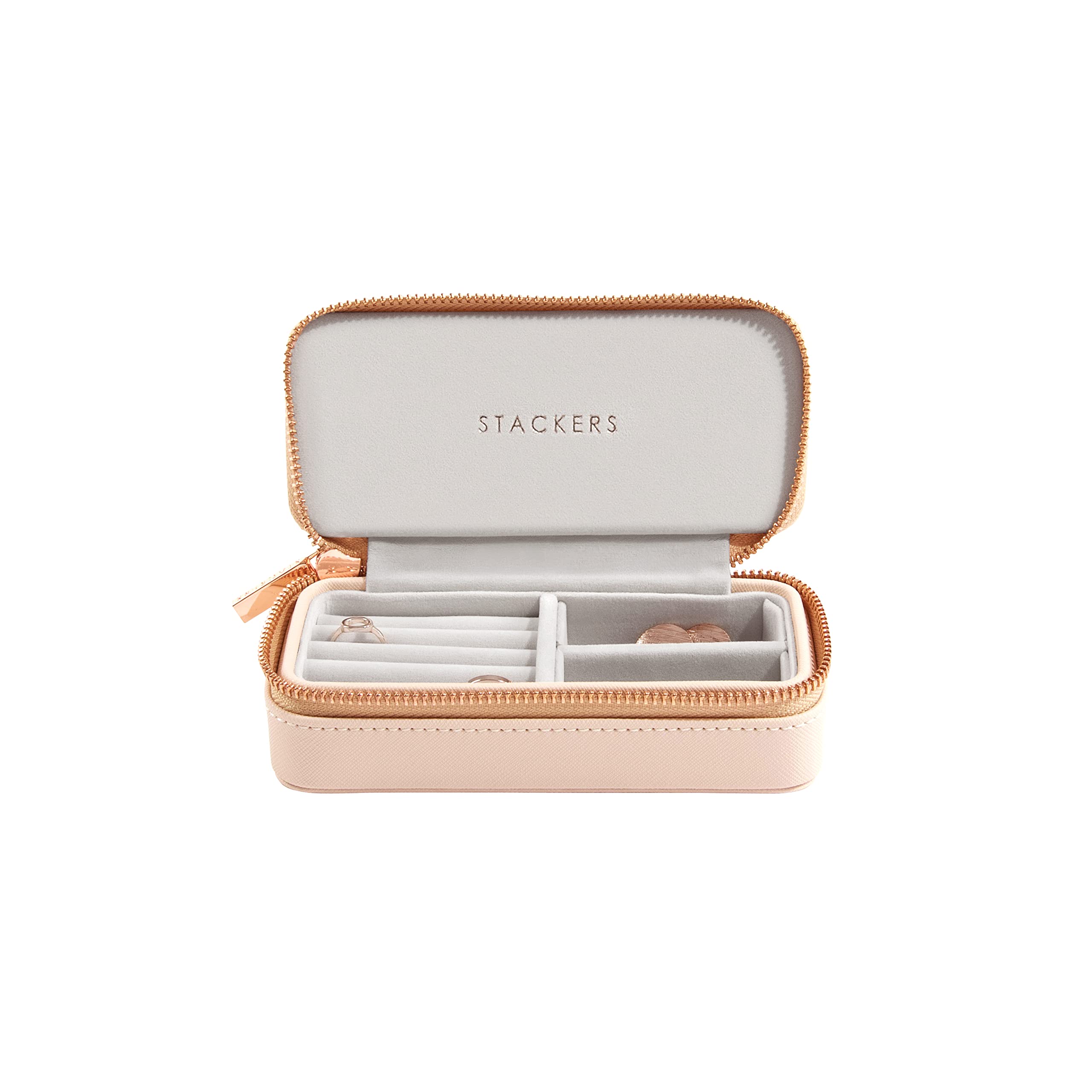 Stackers Blush Pink Medium Travel Jewellery Box