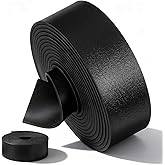 Nogeqi Black Leather Strap 1 Inch Wide Leather Strips for Crafts, Single Sided Faux Leather-Wrap for DIY Craft Projects Belt Making (90 Inches Long, 2 mm Thick)