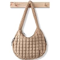 UKAYCCI Women's Large Quilted Tote Bag - Lightweight Puffy Gym Bag With Cosmetic Pouch - View #9