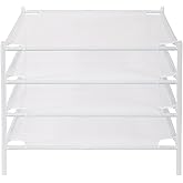 STO STO Sweater Drying Rack, 4-Pack Stackable Mesh Clothes Drying Rack, Laundry Drying Rack for Sweaters, Socks, Toys, White