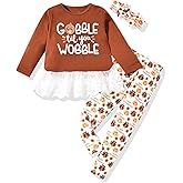 HIHA Toddler Little Girls Valentine's Day Outfit Love Letter Print Dress Tops Pants Set