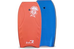 Rokia R Bodyboard 42 Inch Premium EPP Core Body Board for Beach with Durable XPE Cover Reinforced Reticular Structure Board Great Surfing for Teens and Adult Include Leash