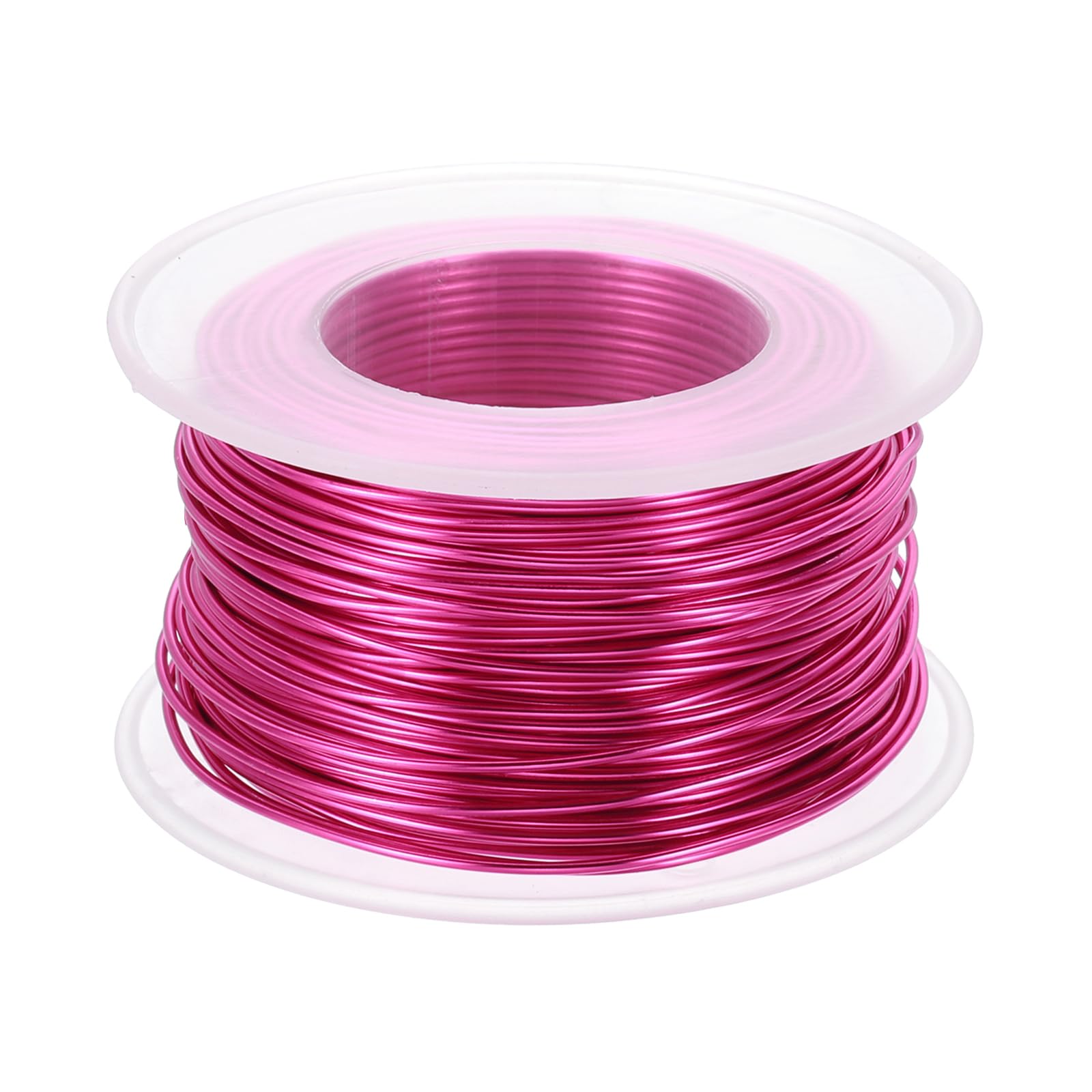 PATIKIL 18 Gauge 1mm Aluminum Craft Wire, 98.4 Ft Metal Wire Armature Bendable Wire for Jewelry Making Metal Wrap DIY, Rose Red