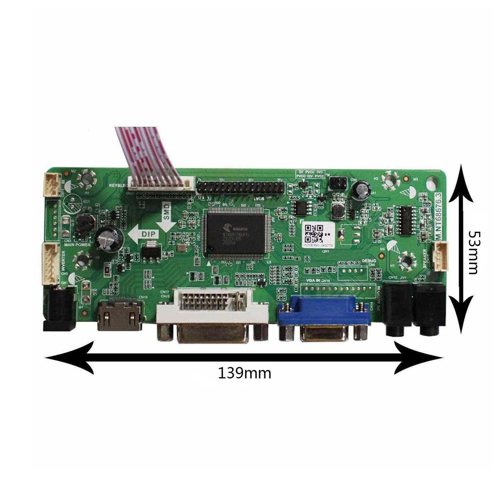 LVDs Controller Board 40 Pin for 15.6" 1366x768 LTN156AT02 LTN156AT05 U09 LTN156AT09 LTN156AT20 LTN156AT23 W01 LTN156AT24 T01 LTN156AT30 LCD Screen