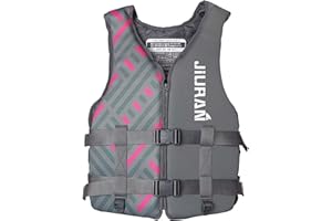 huraty Adult Kayaking Vest with Leg Straps, High Buoyancy Swim Vest Jacket for Boating Fishing Surfing, Neoprene Youth Swim Jacket