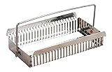 EISCO Staining Rack, 25 Slides, Aluminum with Handles