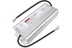 LEDLIGHTSWORLD 24V 400W LED Power Supply, IP67 Waterproof Outdoor Power Supply, AC 90-140V to DC 24 Volt LED Driver, Low Voltage Transformer,Adapter for LED Strip Light, 3D Printer, Computer Project, CCTV