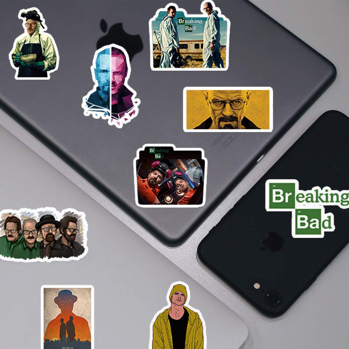 WOCOCO Breaking Bad Stickers, Waterproof Vinyl Stickers for Laptop, Water Bottles, HydroFlask (50 Pack)